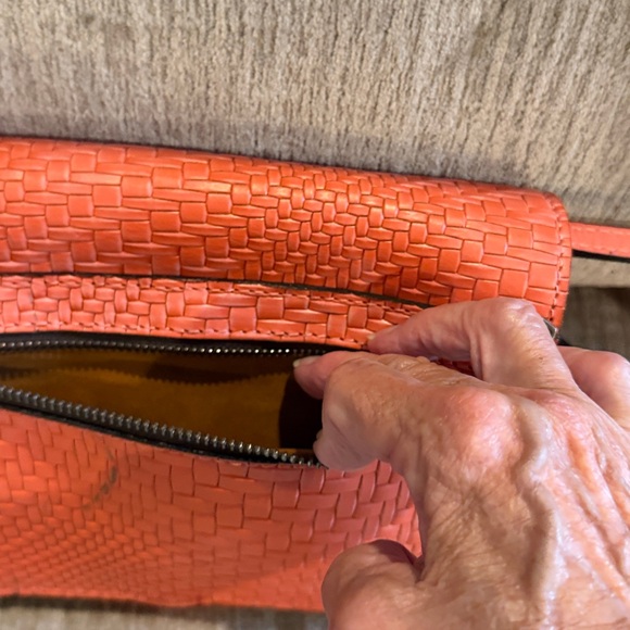 Patricia Nash coral peach Waverly Wovencollection Lanza 7 by 8 - Picture 5 of 10